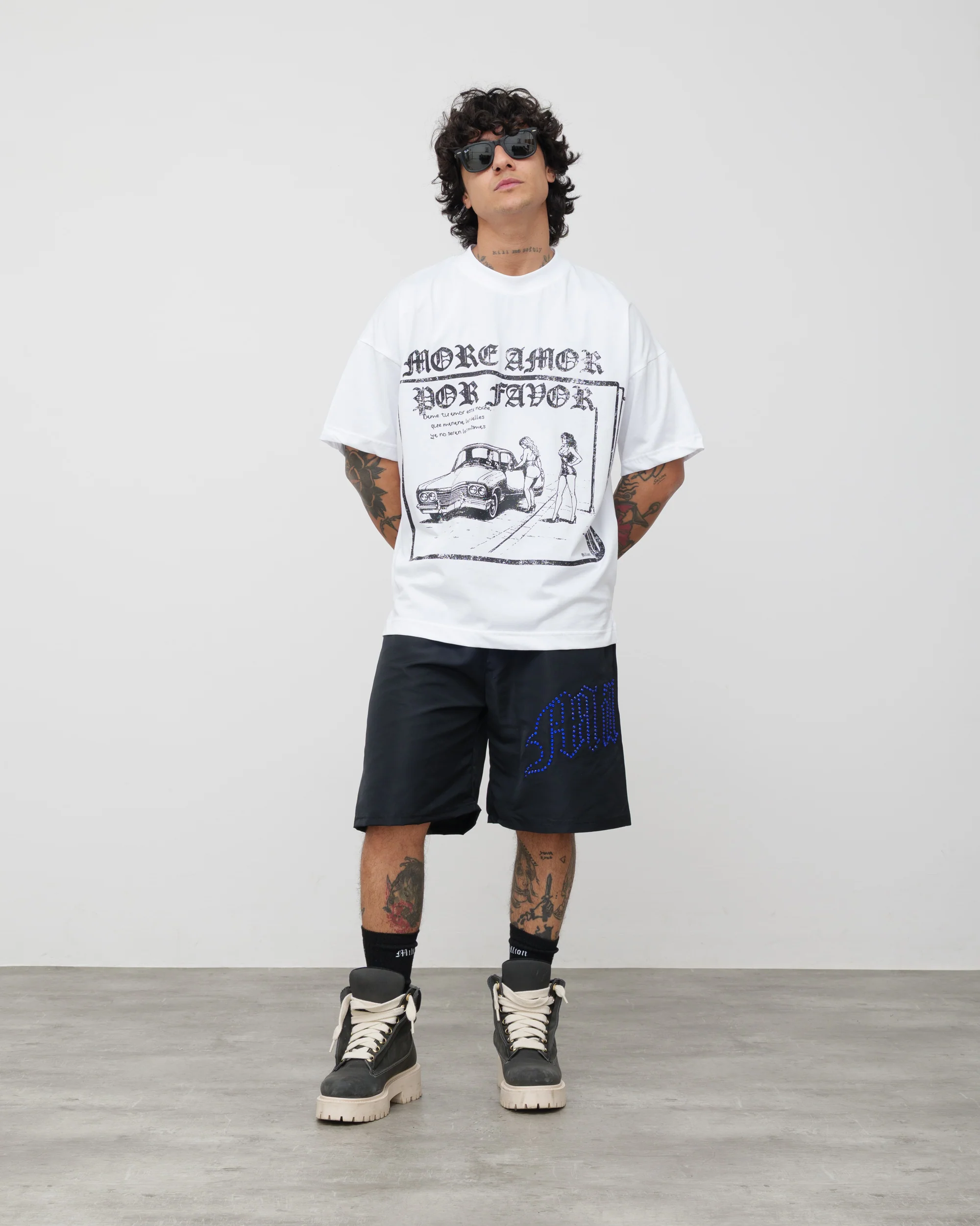 Shorts Tech Nero - Diamond Blu - Image 2