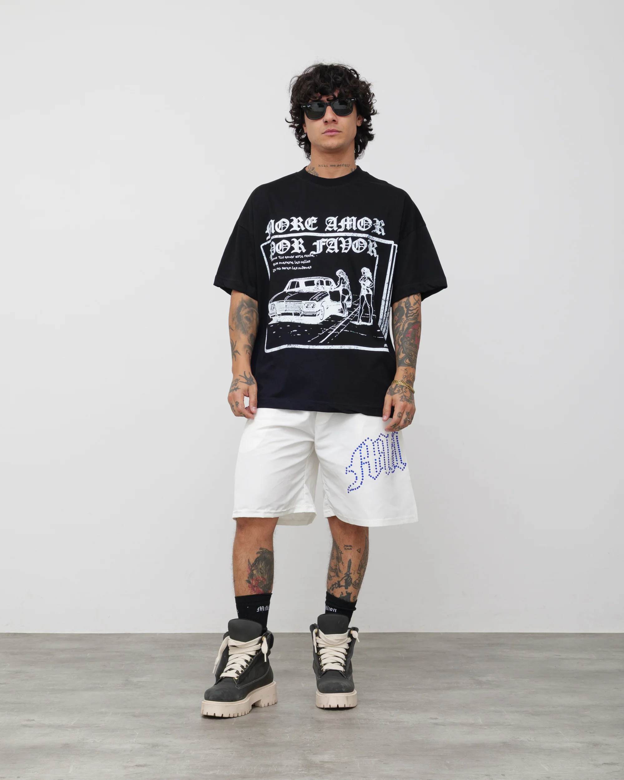 Shorts Tech Nero - Diamond Blu - Image 2