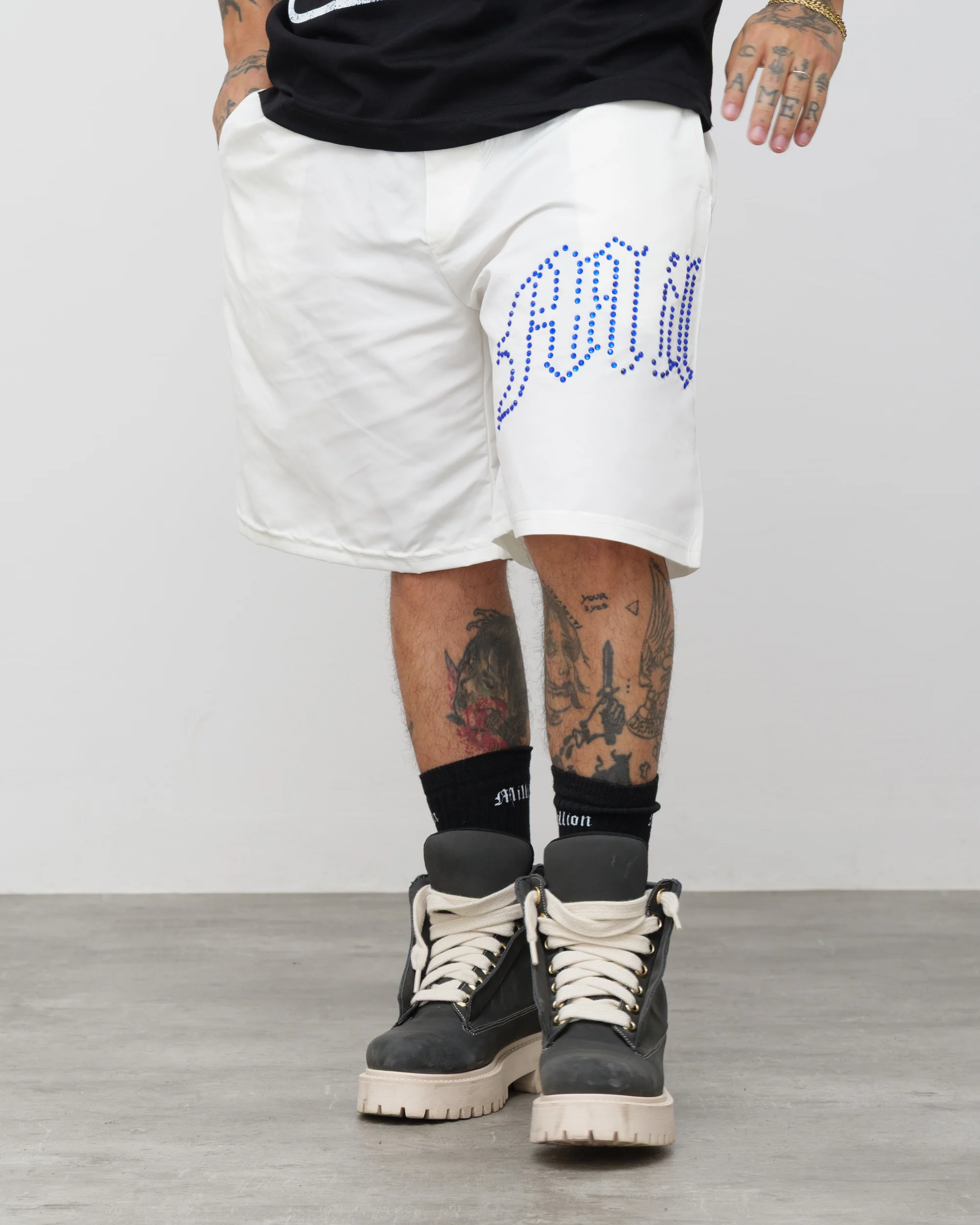 Shorts Tech Nero - Diamond Blu - Image 3