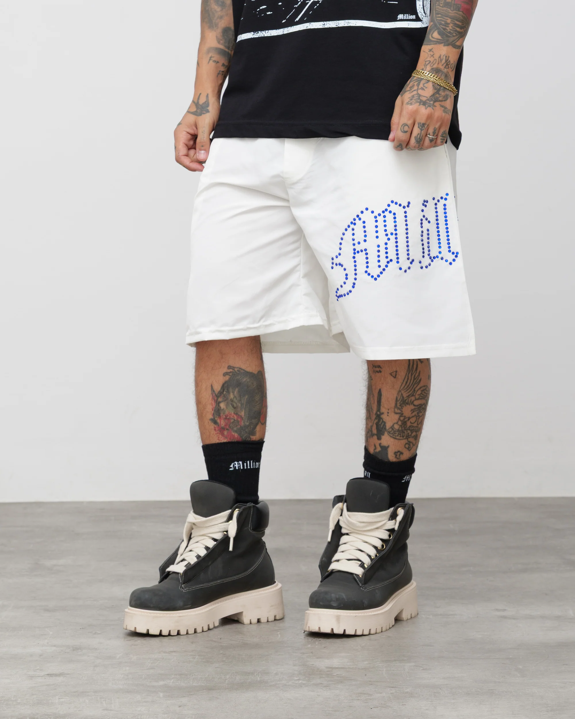 Shorts Tech Nero - Diamond Blu - Image 4